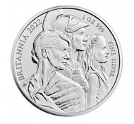 👑💎 英國皇家鑄幣局 2022年 Britannia 女神一安士(尊貴限量版)999純銀精鑄銀幣