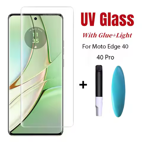 3D Curved High Quality Full Glue UV Tempered Glass For Motorola Moto Edge 40 Neo Screen Protector Fo