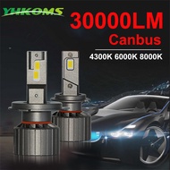 YHCOMS Canbus 30000LM H1 H4 H7 Led H8 H11 HB3 9005 HB4 9006 Led Headlights Mini Fog Lamp Car Light Bulbs Automobiles Auto Lamp
