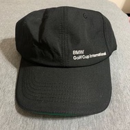 BMW golf 6 panel SnapBack 黑色 黑綠 防潑水 六分帽 老帽 汎德 二手 汽車品牌 古著