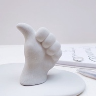 【送好禮】小手 比讚 很讚 水泥擴香石 戒指座 交換禮物