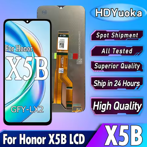 6.56" High Quality For Honor X5B LCD Touch Screen Digitizer Assembly Replacement For Honor GFY-LX2 D