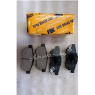 HONDA PRELUDE BA4 BA5 REAR BRAKE PAD FBK NIBK