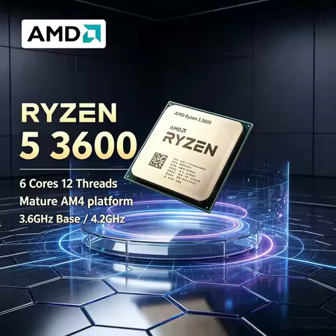 AMD Ryzen 5 3600 R5 3600 CPU Processor Zen 2 7NM Architecture Socket AM4 6-Core 12-Thread DDR4 Suppo