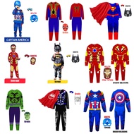 Children's Suits SUPERHERO SUPERMAN SPIDERMAN Collection CAPTAIN AMERICA BATMAN HULK SPIDER Wings Age 1-8 Years Free Most Mask!!!! A Lot!