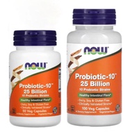 NOW Foods, Probiotic-10, 25 Billion, 50 | 100 Veg Capsules