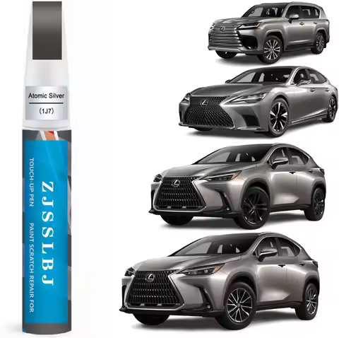 Car Touch Up Paint(Atomic Silver(1J7)) for Lexus, Car Paint Scratch Repair Kit, Quick & Easy Solutio