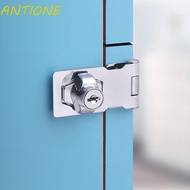 ANTIONE Drawer Lock Cupboard Punch-free Mailbox Anti-theft Locking Hasp Double Cabinet Lock