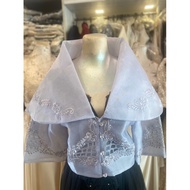gray kimona Filipiniana