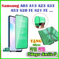 100D tempered flexible Full screen Samsung A03 A04 A13 A23 A33 A53 A73 S20 Fe S21 Fe A750 A730 J8 20