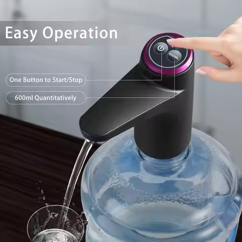 Portable USB Charging Electric Water Dispenser,2-5 Gallon Drinking Water Jug Pump for Home, Kitchen,
