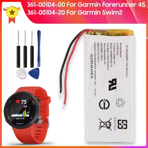 361-00104-20 361-00104-00 For Garmin Swim 2 Swim2 Forerunner 45 Replacement Battery High Quality Bat