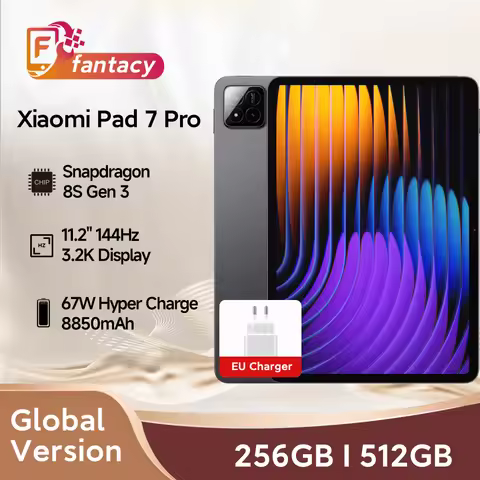 Global Version Xiaomi Pad 7 Pro Snapdragon 8s Gen 3 11.2" 3.2K 144Hz Display 67W HyperCharge 8850mAh
