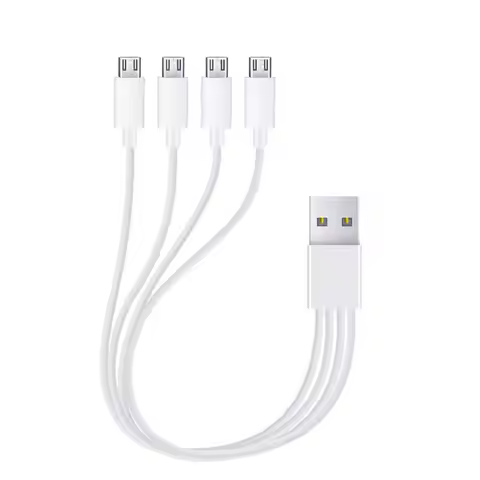 5V/2A USB 2.0 To Micro USB Splitter Cable 4 Port Micro Usb Cable Fast Charging Cord For Android Phon