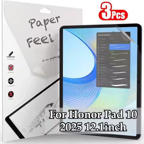 3Pcs Paper Feel Like Protector Soft Film for For HUAWEI Matepad 11.5" 2026 Air 12 X Honor Pad 10 9 X
