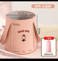 現貨 / 5層加厚浸腳桶 可折疊  泡腳桶  冬天家用 便攜式  足浴  洗腳盆  宿舍保溫  泡腳袋 加厚