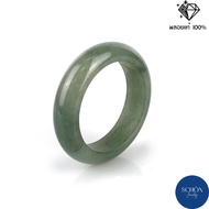 RJ แหวนหยกพม่า แหวนหยกแท้ แหวนหยกธรรมชาติ Jadeite Ring หยกเนื้อแข็ง เพิ่มดวง เสริมโชค (รับประกัน หยกแท้ ตลอดชีพ)