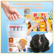 Silky Crayon Non-toxic Washable Crayon Set for Toddlers silky crayon with book