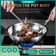 316 Stainless Steel Frypan Frying Pan Induction compatible Cookware Omelet Pan For Gas Stove