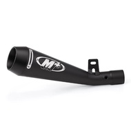 QJXF Motorcycle Exhaust Pipe Modification ZX6R Zx-6r M4 Dedicated Integrated Mid Tail Muffler with O