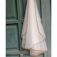 simple veil🌹veil sulam biku gold brown