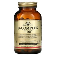 Solgar , B-Complex "100" , B complex 100 , 100 Vegetable Capsules