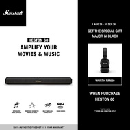[NEW ARRIVAL] MARSHALL HESTON 60 SOUNDBAR with Dolby Atmos - BLACK