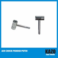 Short White Air Chuck Air Filling Tool/