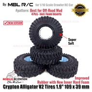 XTREME Mud Tire Crypton Alligator MT 1.9" 109 mm RC 1/10 Crawler Truck