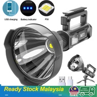 200000LM XHP70 TorchLight LED Flashlight USB Rechargeable Searchlight Waterproof Spotlight Flashligh