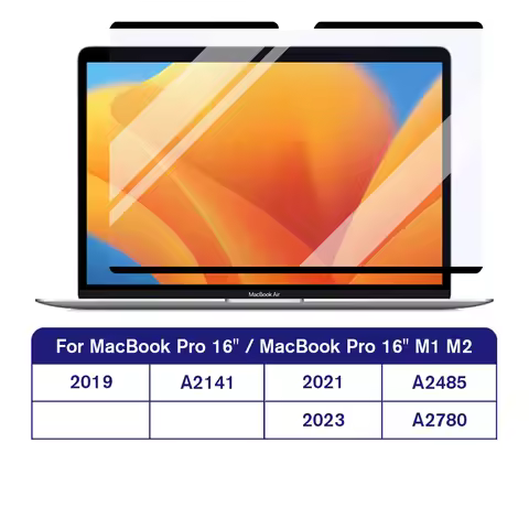 For Mac Book Pro 16.2 Magnetic HD Screen Protector for Macbook Pro 16 inch M1 M2 A2485 A2780 A2141 2