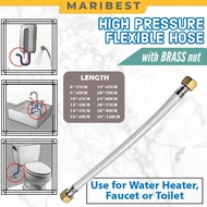 PVC High Pressure Flexible Braided Hose (15cm- 120cm) Bowl Sink Water Connection Hose Paip Sambung A