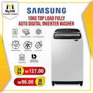 [Mesin Basuh] Ansuran Mudah Samsung 10KG Top Load Auto Inverter Washing Machine