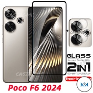 KK Poco F6 2024 2in1 Screen Protector Film Transparent Phone Screen Protector For Poco F6 PocoF6 F6P
