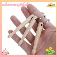 CHANMVPHD Drum Sticks Key Ring, Wood Mini Drumsticks Keychain, Professional Gift Metal Drumstick Gro