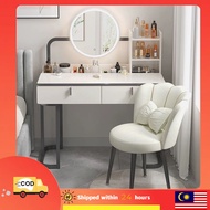 Dressing table multifunctional dressing table with mirror 80/100cm dressing table bedroom modern min