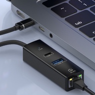 Wired Network Card Type-C to 3.0HUB 100M Network Card Mobile Phone Tablet Notebook Desktop RJ45New Y