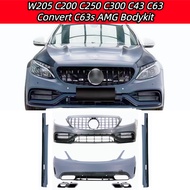 READY STOCK For Mercedes W205 C200 C250 C300 C43 C63 Convert C63s AMG Bodykit FullSet