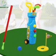 SHANLIN Golf Set Toy, Mini Golf Game Kids Golf Game Set, Sports Toys Play Set Clubs Equipment Portab