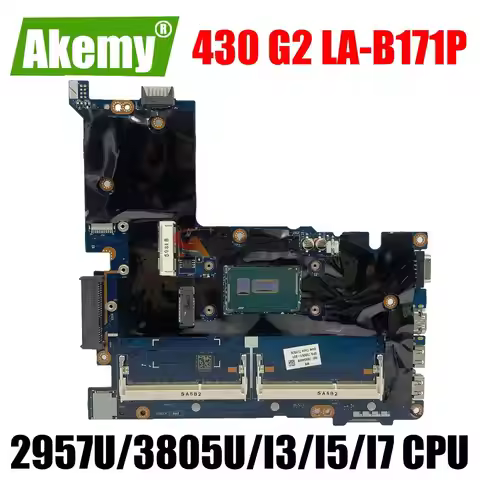 For HP HighPerformance Mainboard LA-B171P Laptop Motherboard ProBook 430 G2 CPU i3 i5 i7 100% Tested