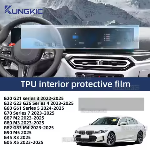 For BMW 3 4 5 7 Series X3 X5 M2 M3 M4 M5 2023-2025 Interior Protection Film Navigation Screen Glossy
