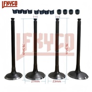 Motor Racer Engine Exhaust Valves Inlet Intake Stem Kit For Benelli BJ250-15A BJ250 TNT250 TNT25 TNT