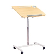 Pneumatic Tiltable Lazy Table Desk Computer Desk 8V Fold Liftable Bedside Table Movable Study Table 