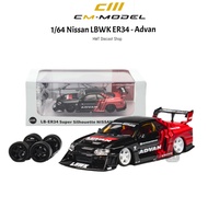 CM MODEL 1/64 Nissan LBWK ER34 - Advan