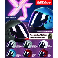 YH-Pro Open Face Helmet come with Rainbow Visor Pre Order Free Limited Edition Camo Helmet Bag Laser