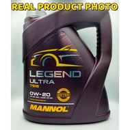 S2U Original Engine Oil Mannol 0W20 Fully Synthetic Proton Perodua Honda Toyota Minyak Enji Hitam Ke