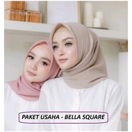 78 thousand get 10 pcs - BELLA SQUARE PREMIUM - Polycotton Hijab - SQUARE Hijab - SQUARE Hijab POLOS