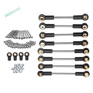 Metal Chassis Suspension Link Tie Rod Set Replacement Parts Accessories for WPL C14 C24 C24-1 1/16 RC Car Upgrade Parts Accessories