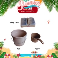 SP Happy Plastic Christmas Pail,Dipper, and SoapCase Bundle CB38