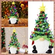 (QCMY) Christmas Decorations Small Mini Holiday Decor Gnomes Christmas - 6.2Inch Lighted Up Gnomes C